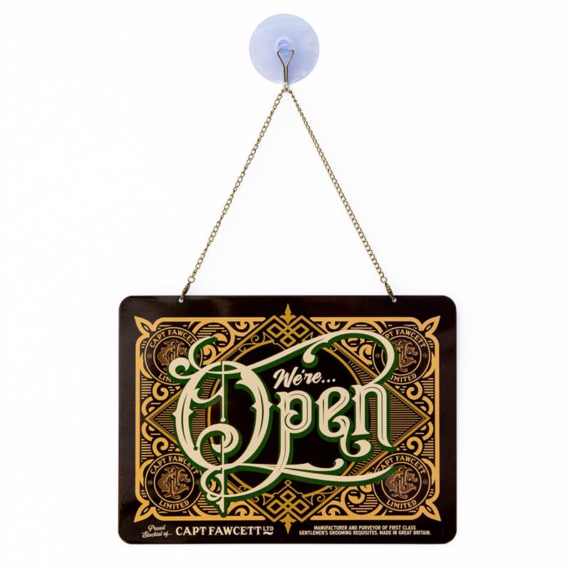 open＆closed表札オブジェ Open-Closed Sign Board Wooden Gear Switch Mechanism Convertible