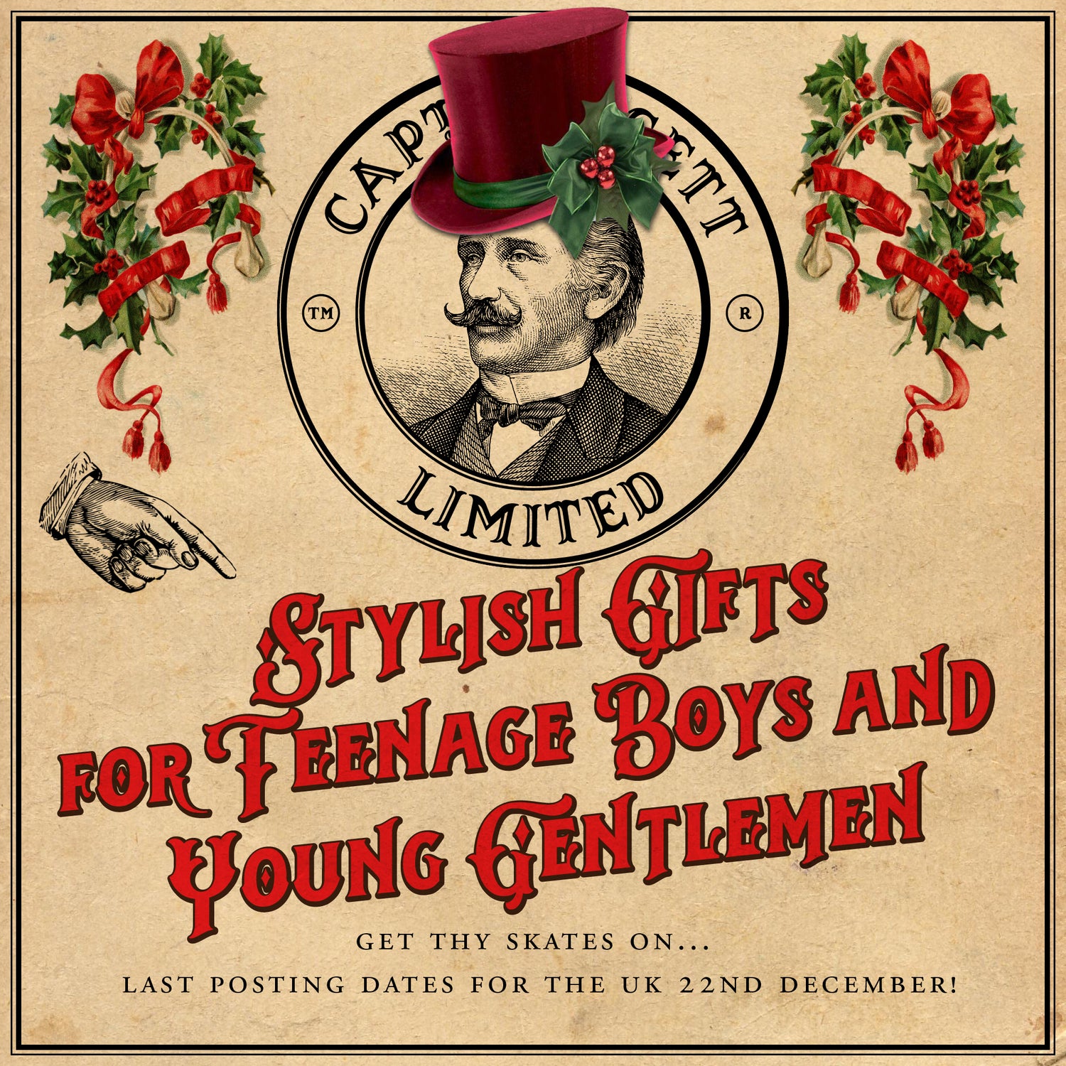 Captain Fawcett Gift Guide for teenage boys & young gentlemen