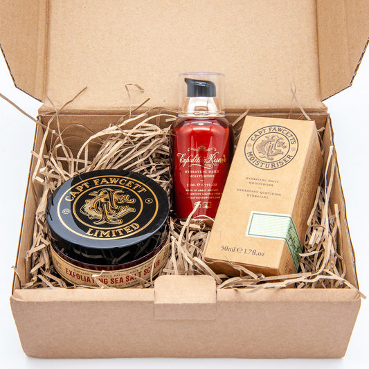 Captain Fawcett Scrub & Moisturiser Set