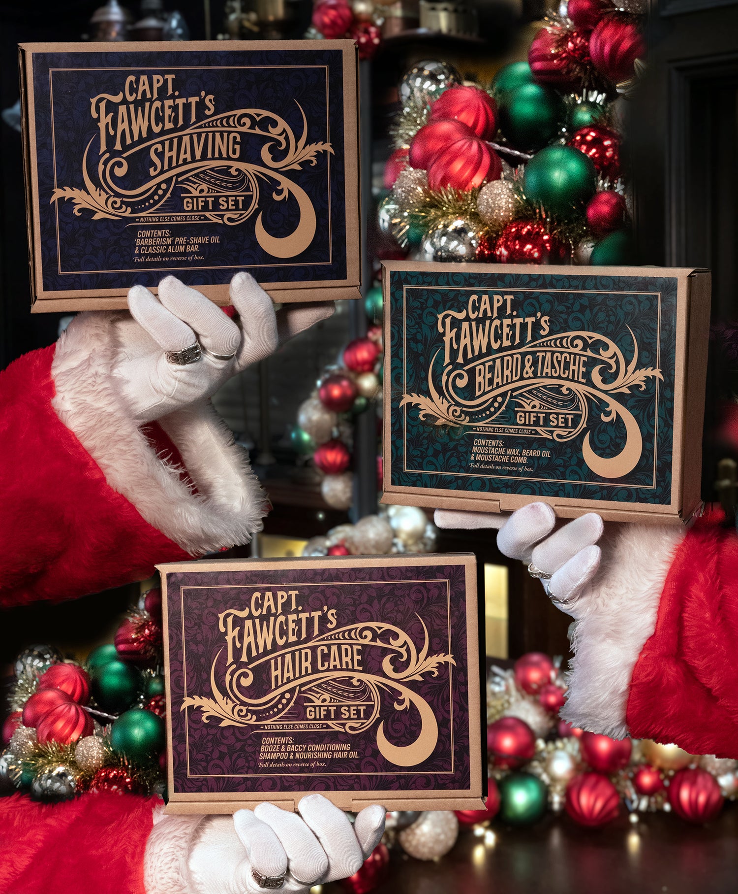 Three Gift Sets Fit for Kings... Tally ho ho ho!