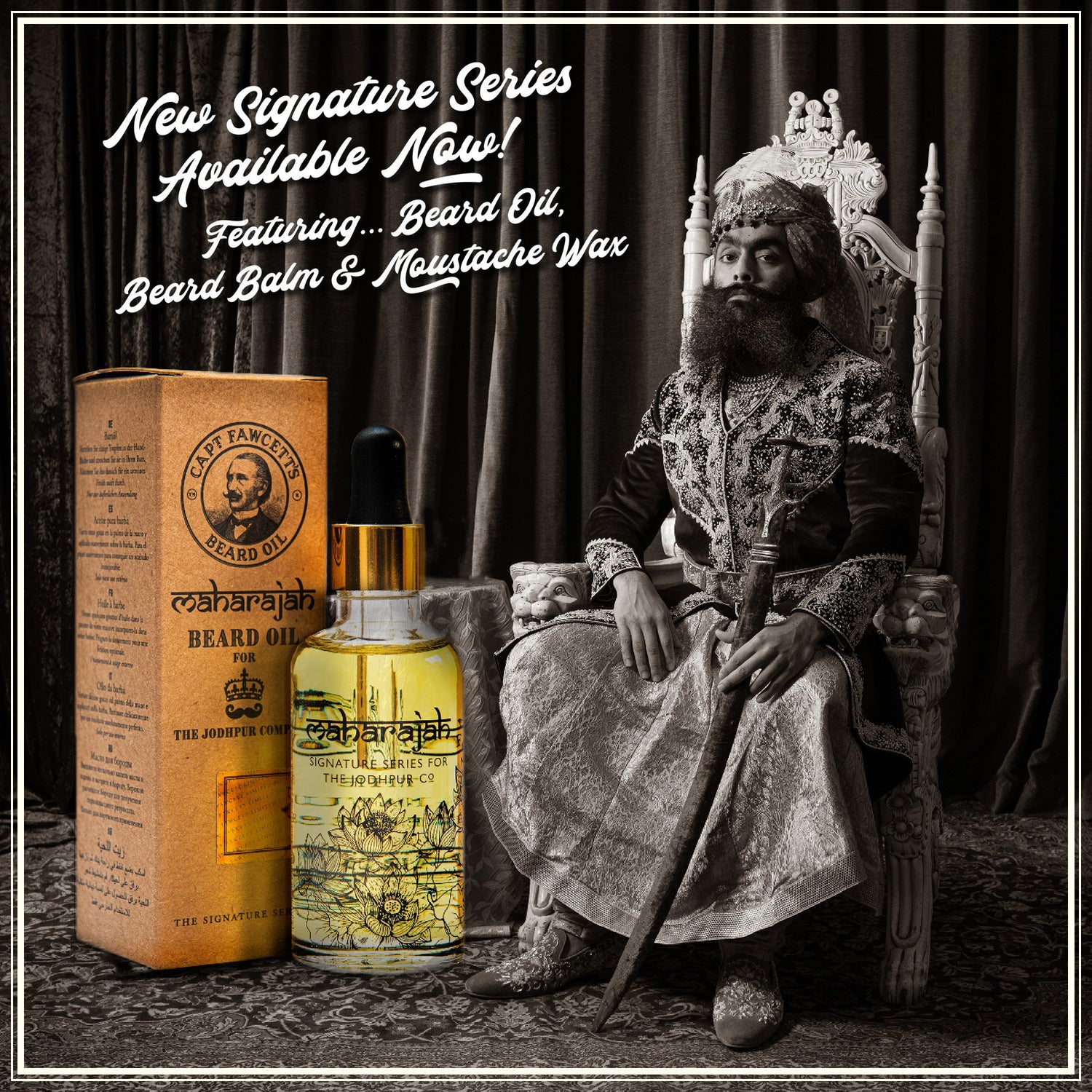 Captain Fawcett 'Maharajah' Signature Series Beard Oil