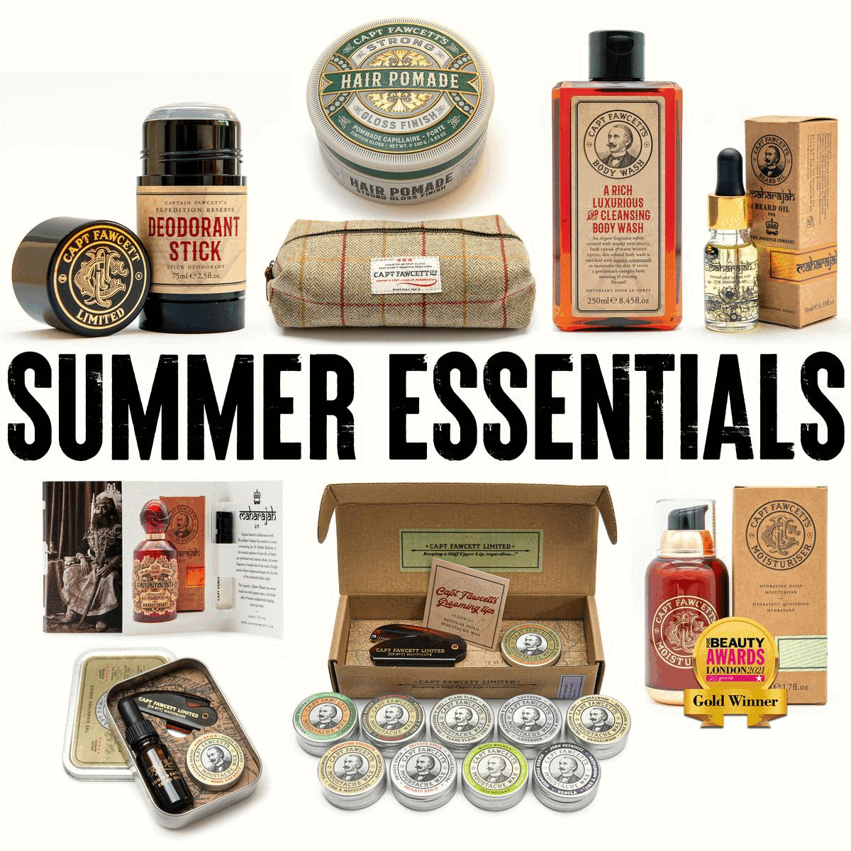 Captain Fawcett summer Essentials