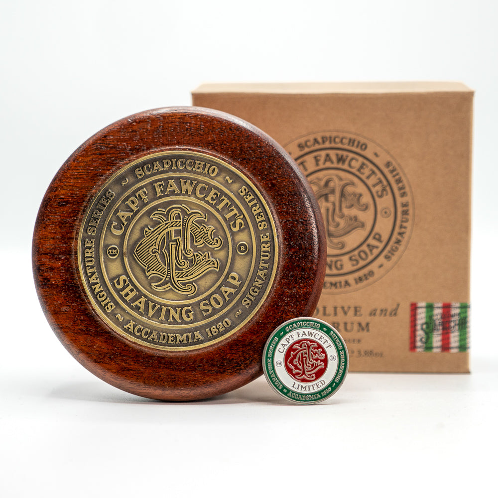 Scapicchio Shaving Soap with badge