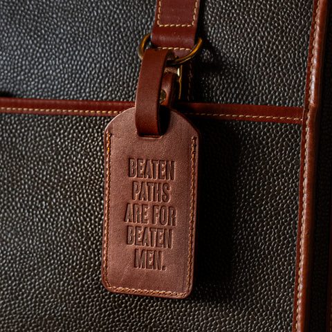  Captain Fawcett’s Limited Edition Monogrammed Leather Luggage Tag 