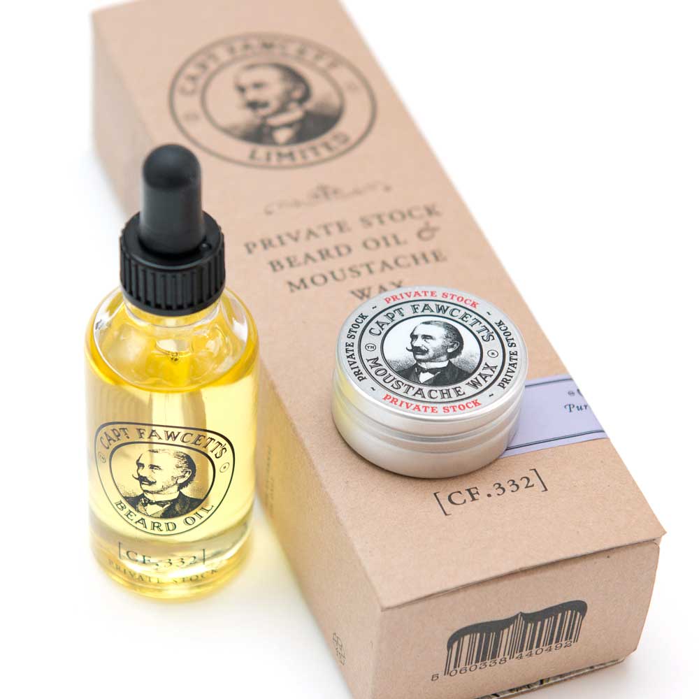 Captain Fawcett's Private Stock Beard Oil and Moustache Wax