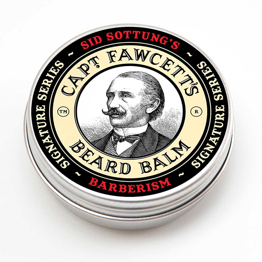 Barberism beard balm with Captain Fawcett and Sid Sottung