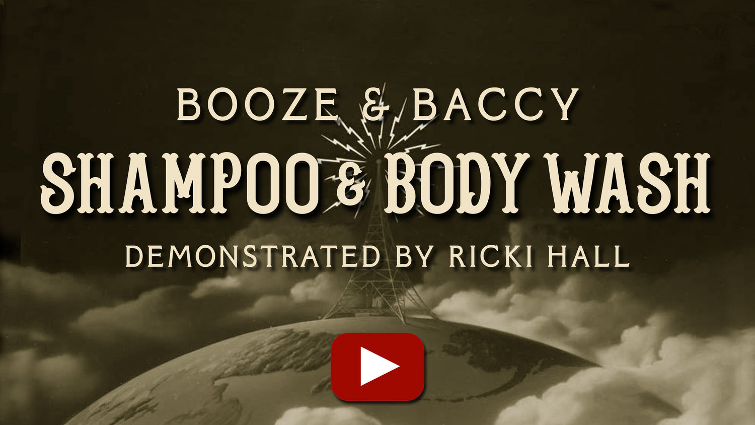 Booze & Baccy Shampoo and Body Wash, demonstrated by Ricki Hall