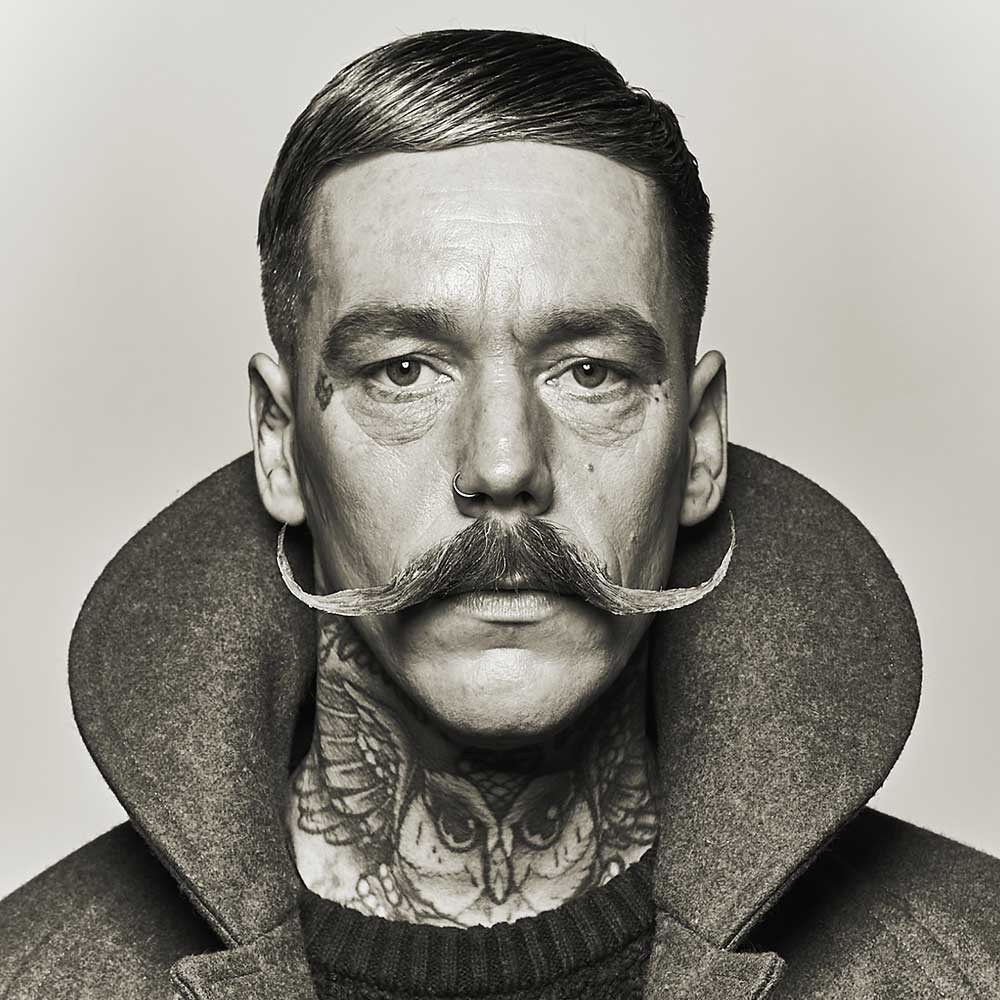 Captain Fawcett's moustache wax
