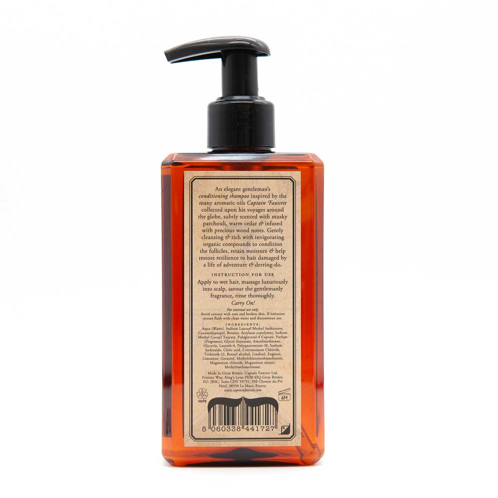 Bottle of Captain Fawcett's Expedition Reserve Consitioning Shampoo