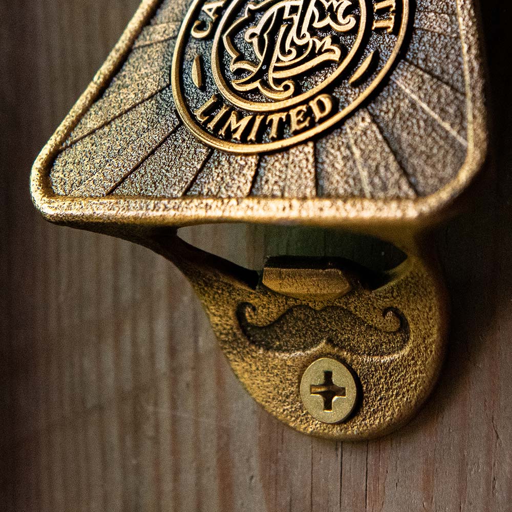 Vintage Brass Wall-Mounted Bottle Opener | Captain Fawcett