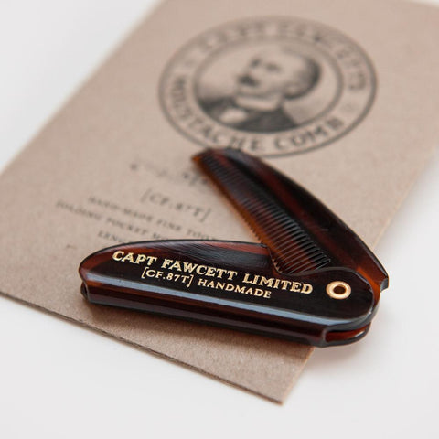 Captain Fawcett's Folding Pocket Moustache Comb