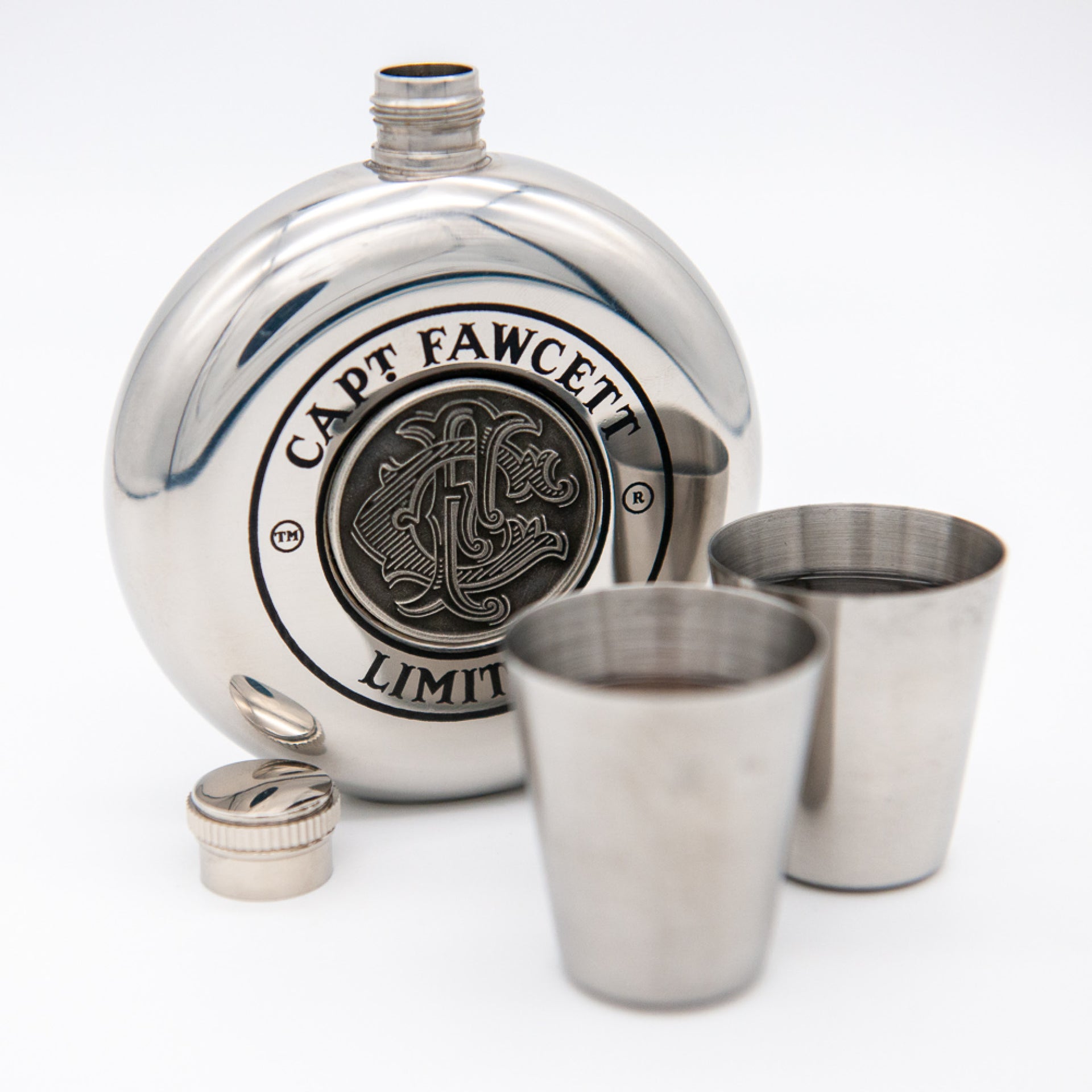 Limited Edition Captain Fawcett Hip Flask