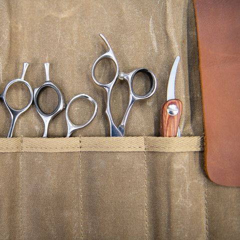 Captain Fawcett's Waxed Cotton Tool Roll 