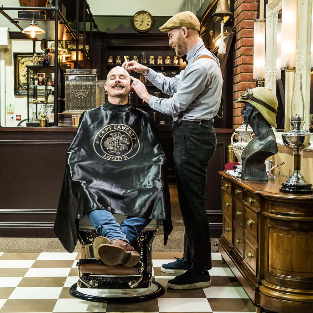 Haircut Cape Barber Hair Cloth Captain Fawcett's Barbers Cape
